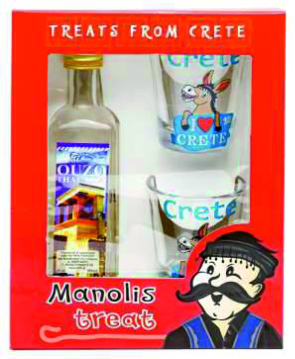 Σετ Treats Μανόλης, ούζο 60ml – κωδ.454564