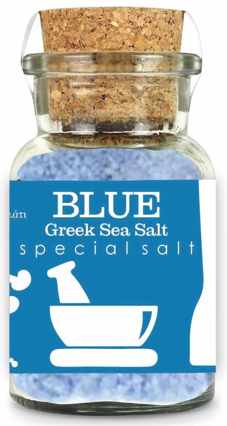 Μπλέ αλάτι Βάζο Σε Φελλό 185gr – Κωδ.243002